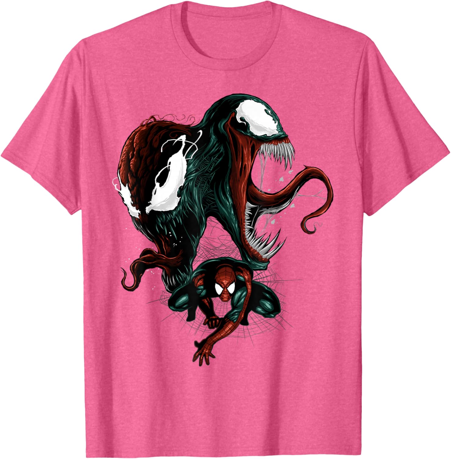 Marvel Spider-Man Venom and Carnage Split Portrait Graphic T-Shirt - 4