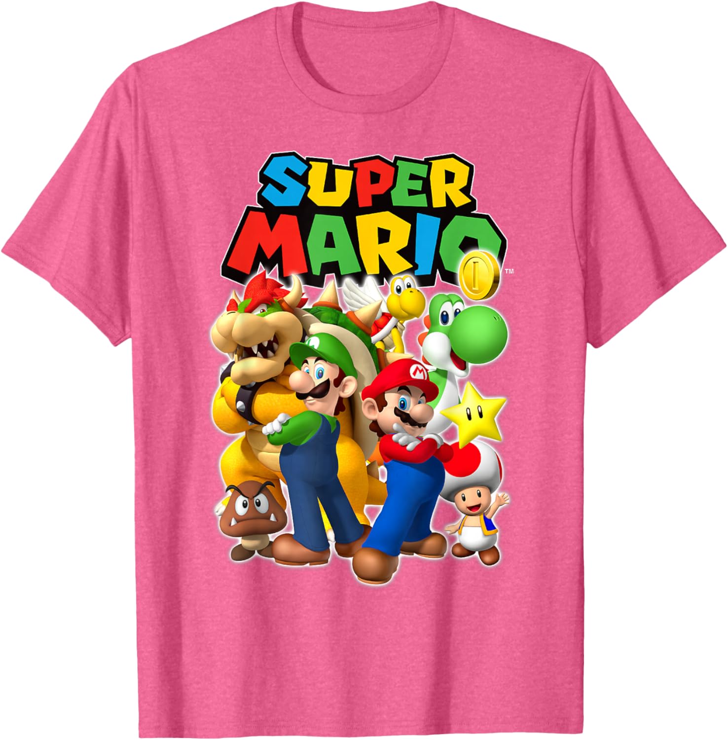 Super Mario Originals Group Shot T-Shirt for Gamers and Fans - 2