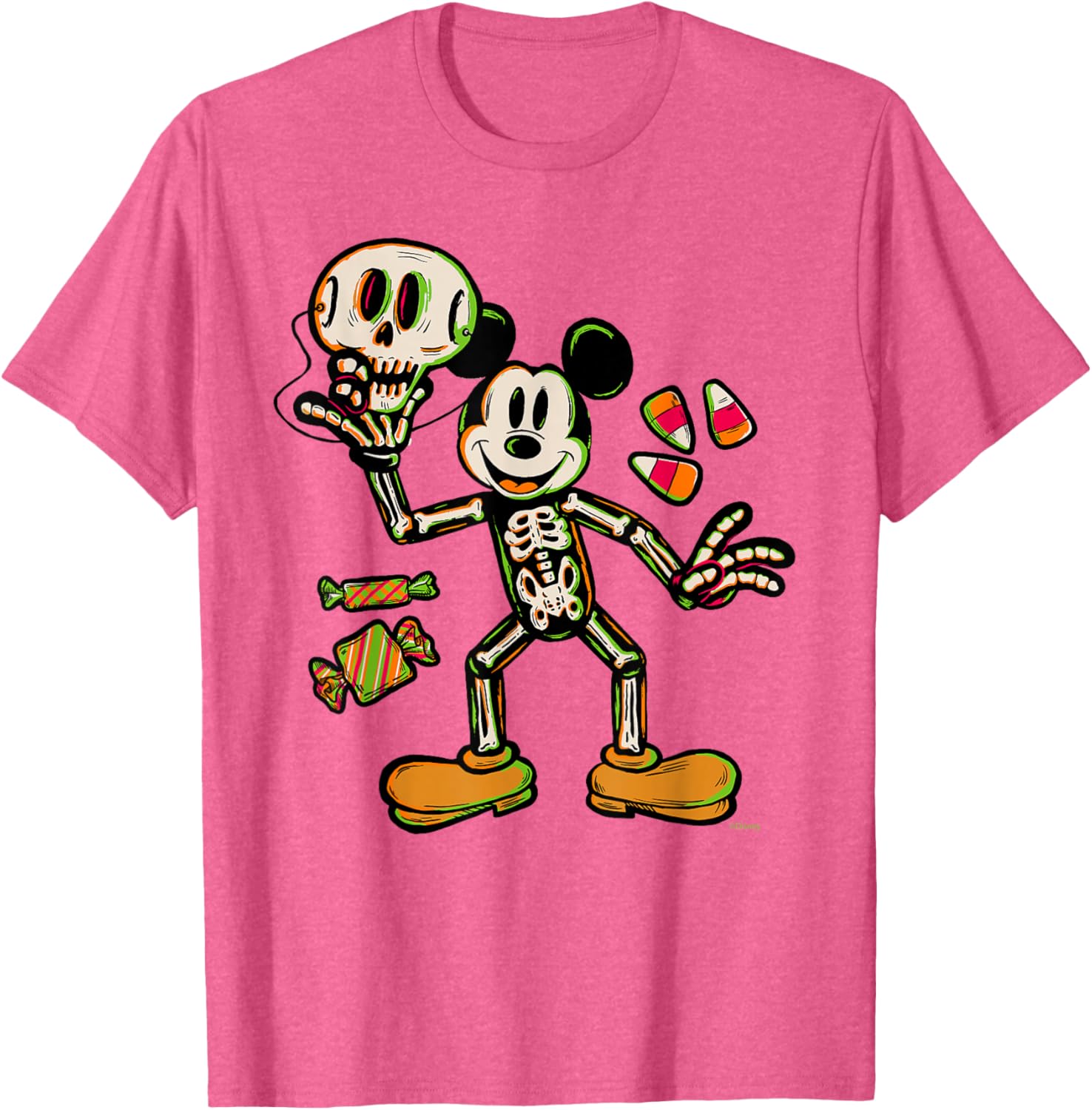 Mickey Mouse Halloween Trick or Treat Skeleton Costume T-Shirt for Kids - 1