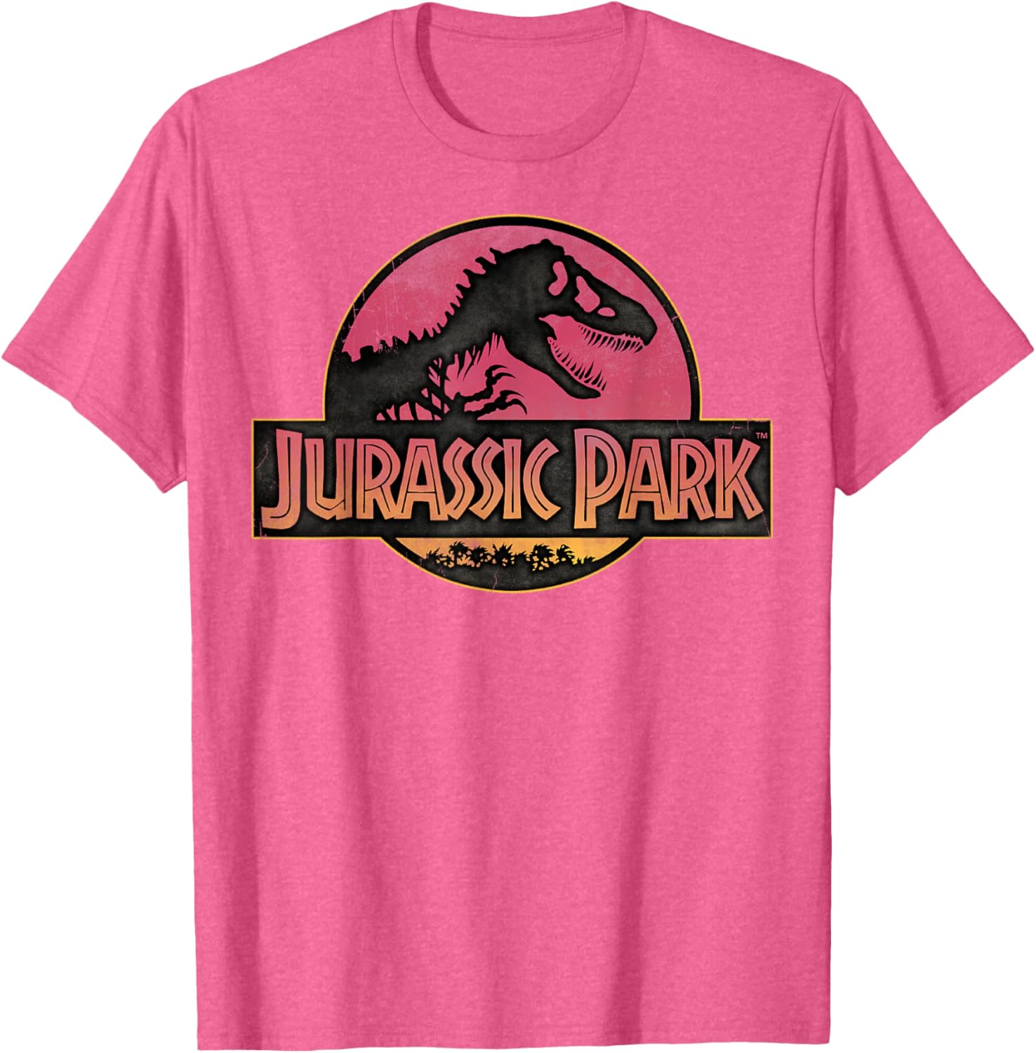 Jurassic Park Sunset Gradient T-Shirt for Dino Lovers and Fans - 6