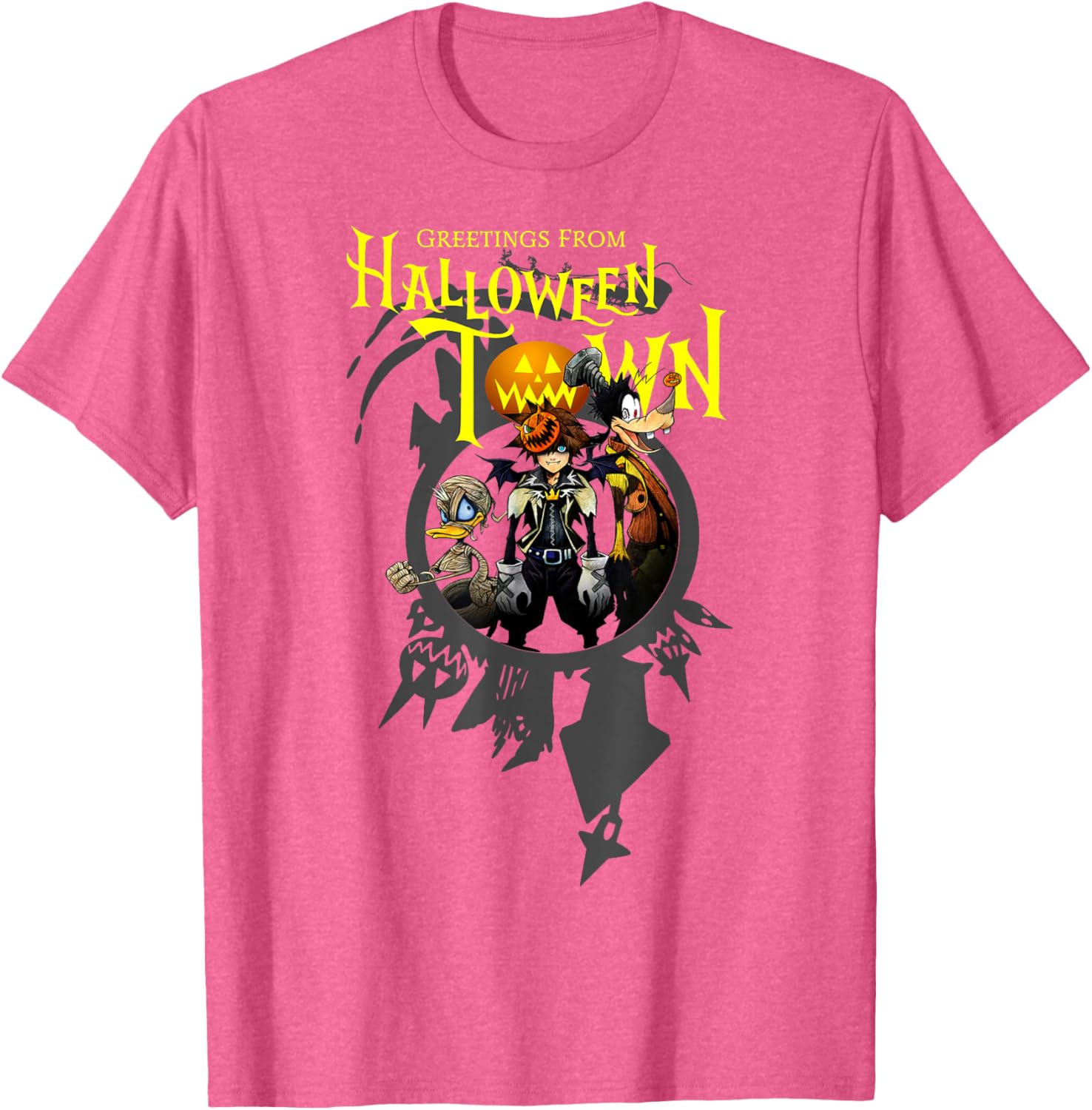 Disney Kingdom Hearts Halloween Town T-Shirt Perfect for Fans and Collectors - 3