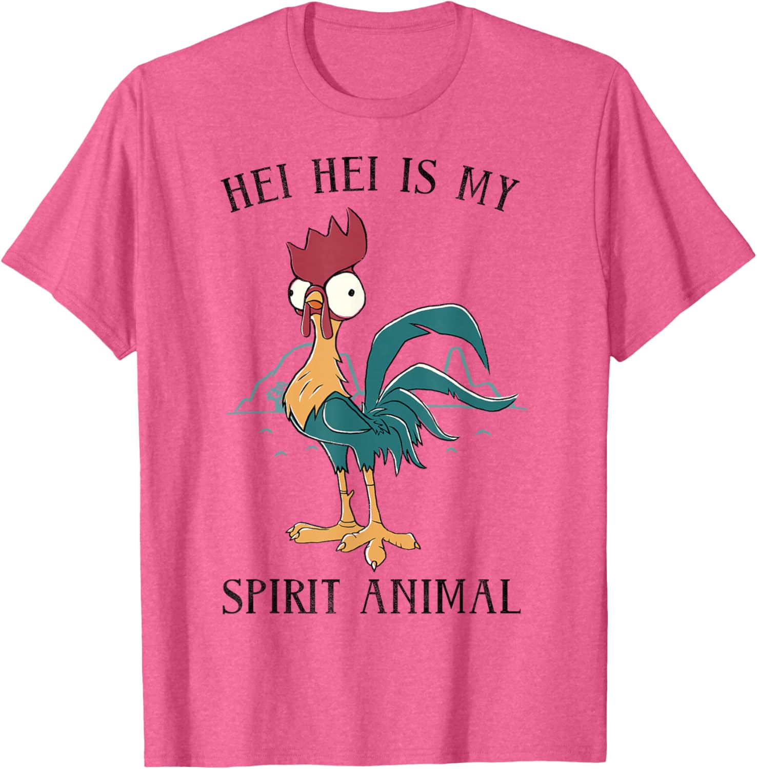 Disney Moana Hei Hei Is My Spirit Animal Portrait T-Shirt for Fans - 5
