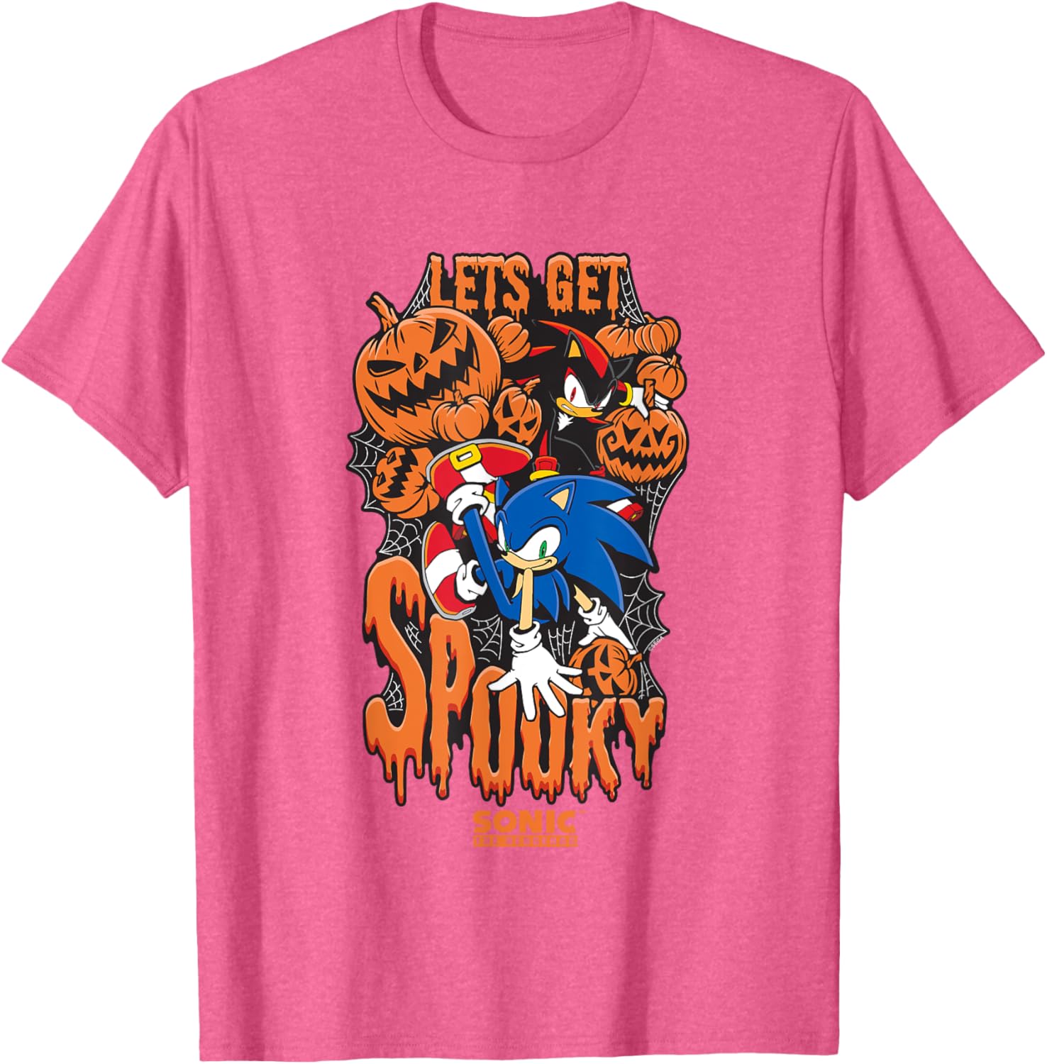 Sonic The Hedgehog Halloween Spooky T-Shirt for Fans of Sonic & Shadow - 6