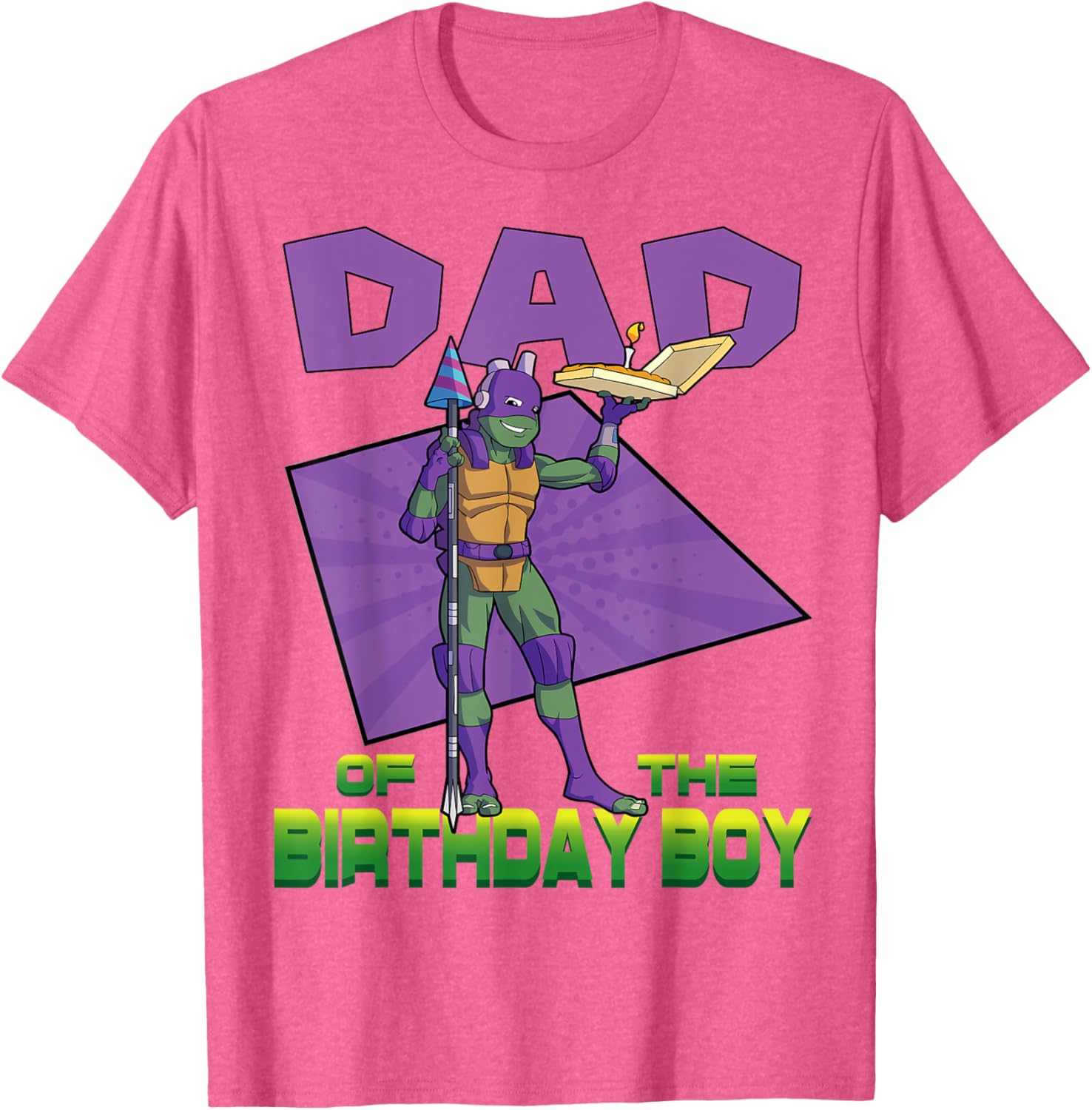 Mademark TMNT Donnie Daddy of the Birthday Boy Pizza Party T-Shirt - 23