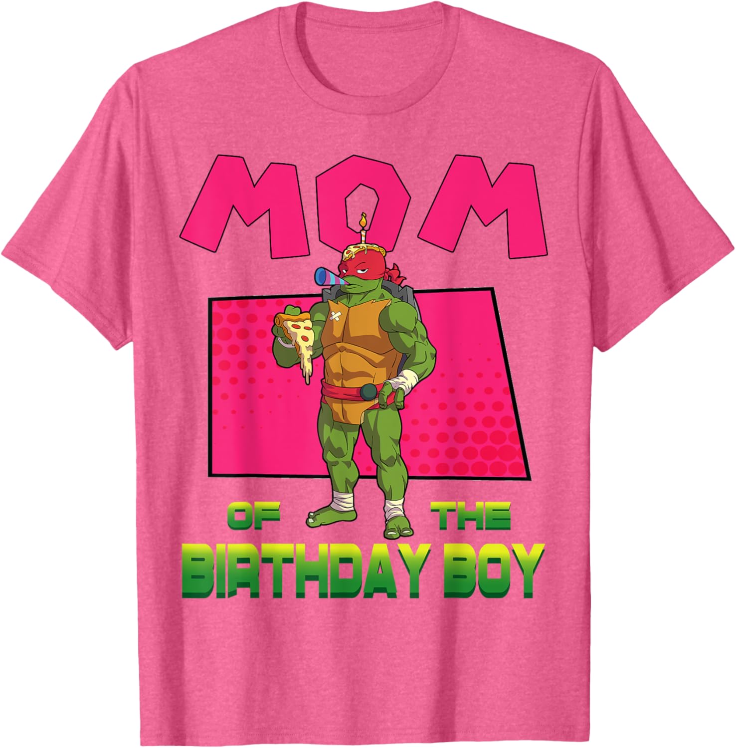 Mademark TMNT Raph Birthday Boy Pizza Party T-Shirt for Kids - 10