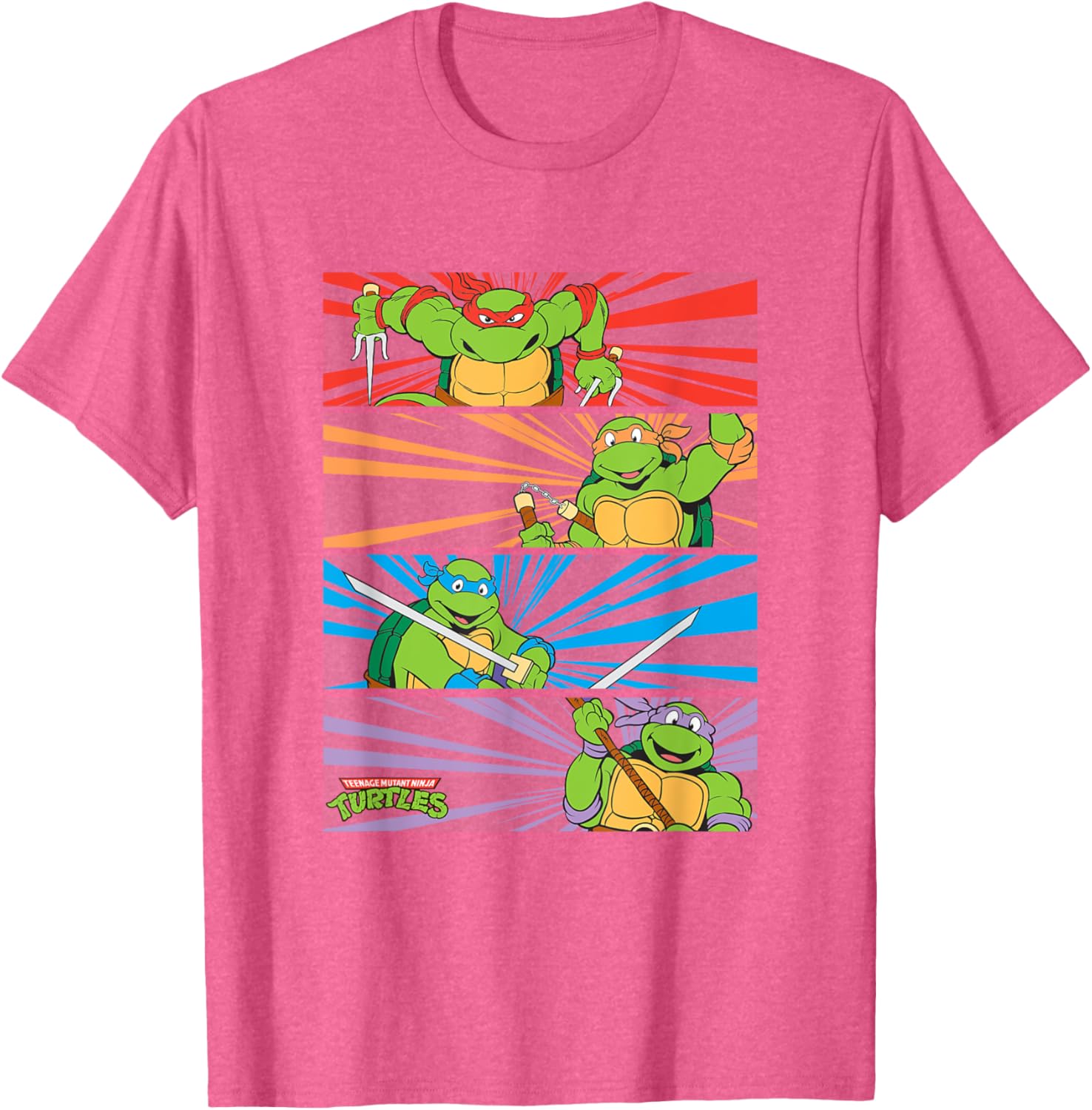 Retro TMNT T-Shirt Featuring Raphael, Michelangelo, Donatello, Leonardo - 5