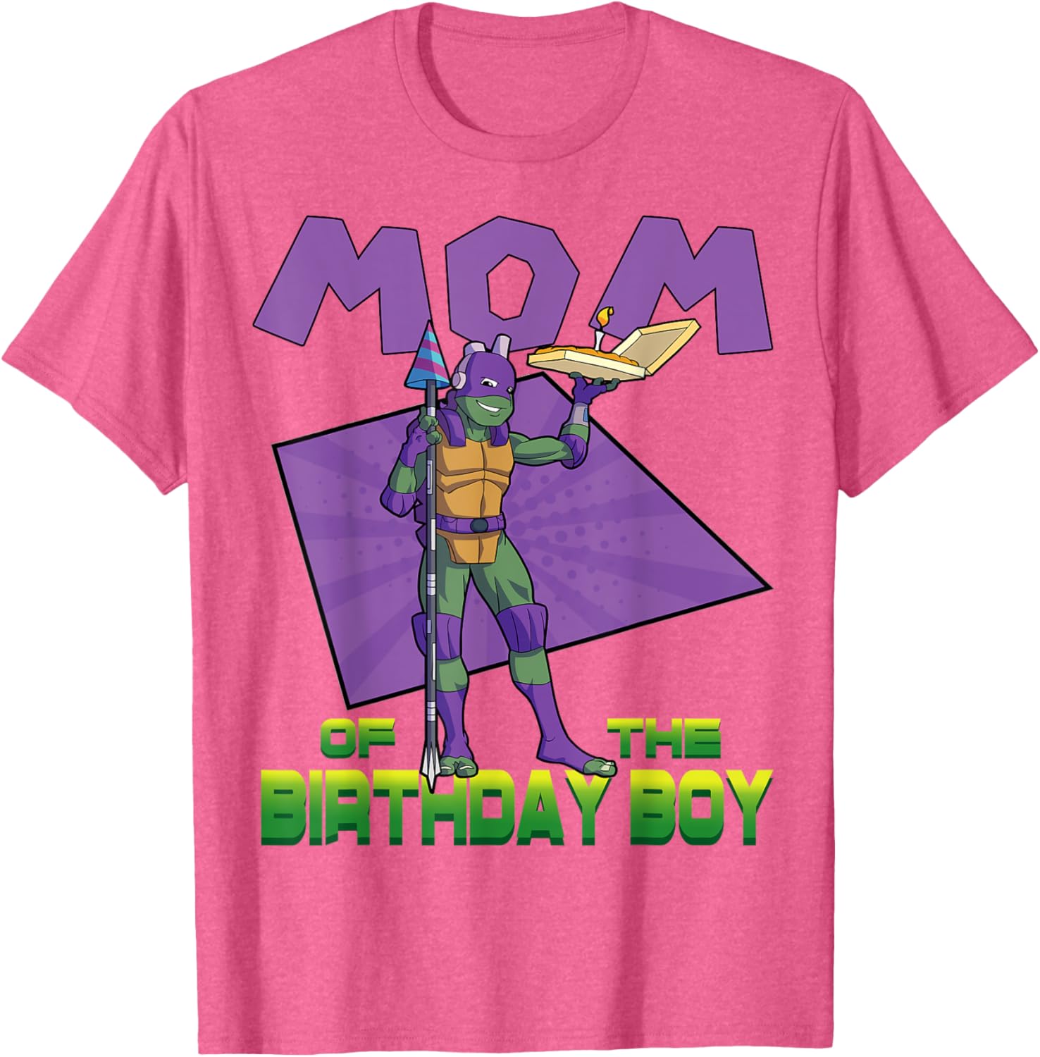 Donnie Mommy of the Birthday Boy Pizza Party T-Shirt for TMNT Fans - 20