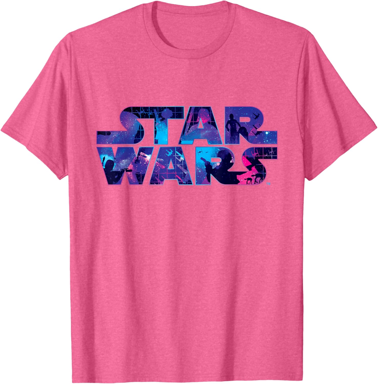 Retro 90s Star Wars Logo Galaxy T-Shirt for Fans of Classic Sci-Fi - 9