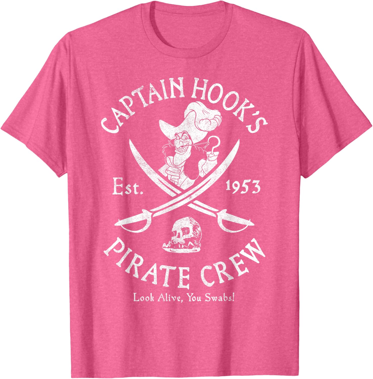 Disney Peter Pan Captain Hook Pirate Crew T-Shirt Established 1953 - 9