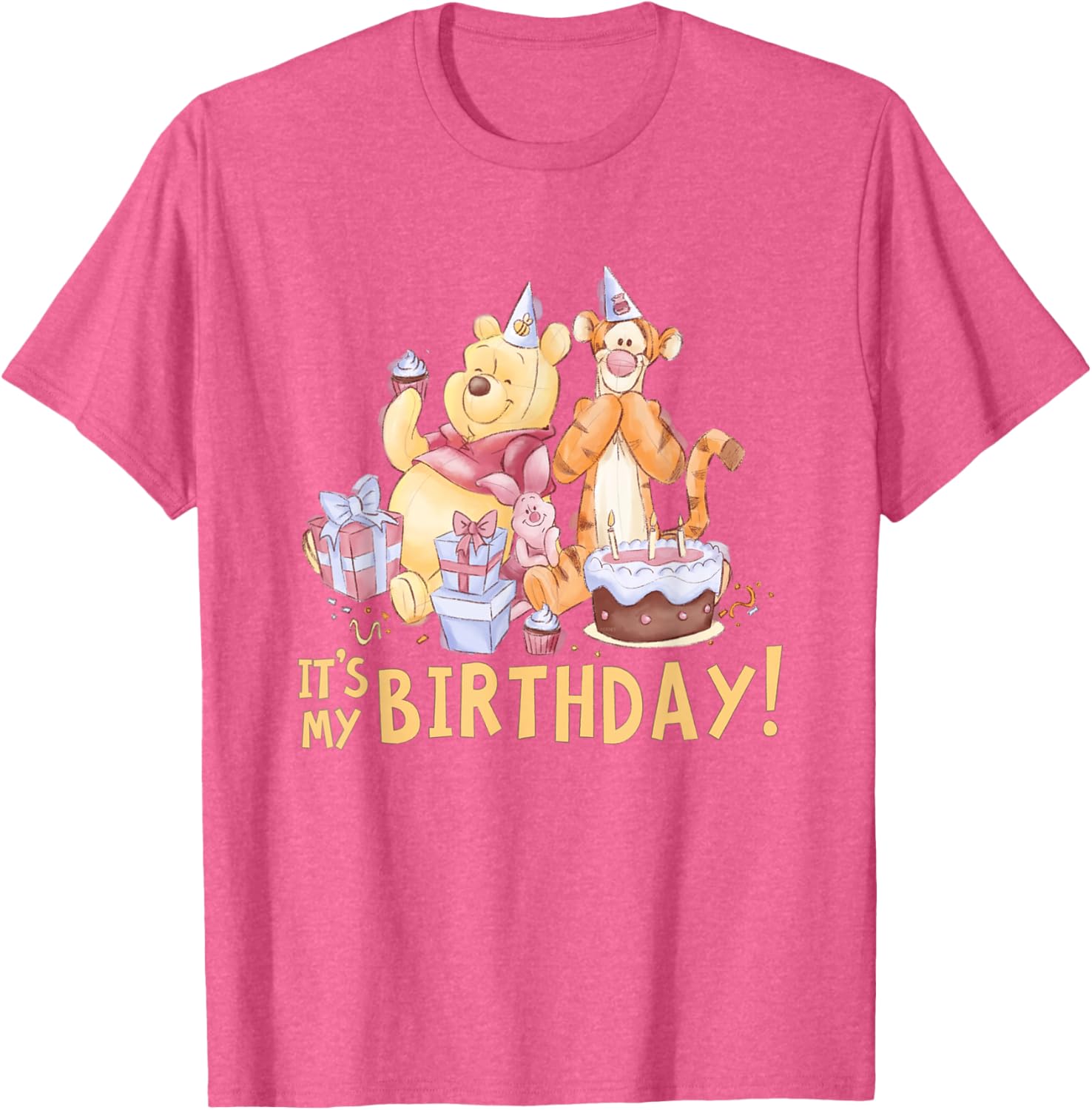 Disney Winnie the Pooh Birthday T-Shirt for Kids - Cute Party Apparel - 3