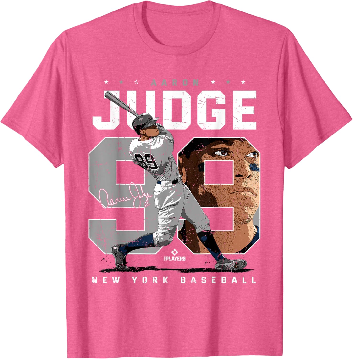 Aaron Judge Number Portrait T-Shirt New York Yankees MLB Apparel - 10