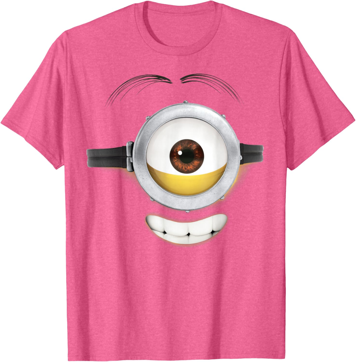 Despicable Me Minions Stuart Smile Graphic T-Shirt for Fun Everyday Wear - 4