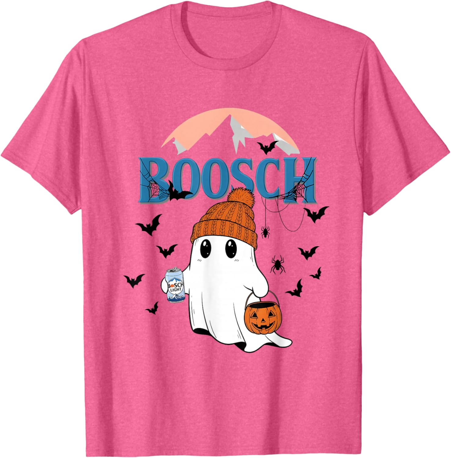 Cute Ghost Beer Pumpkins Halloween T-Shirt for Fun Holiday Spirit - 8