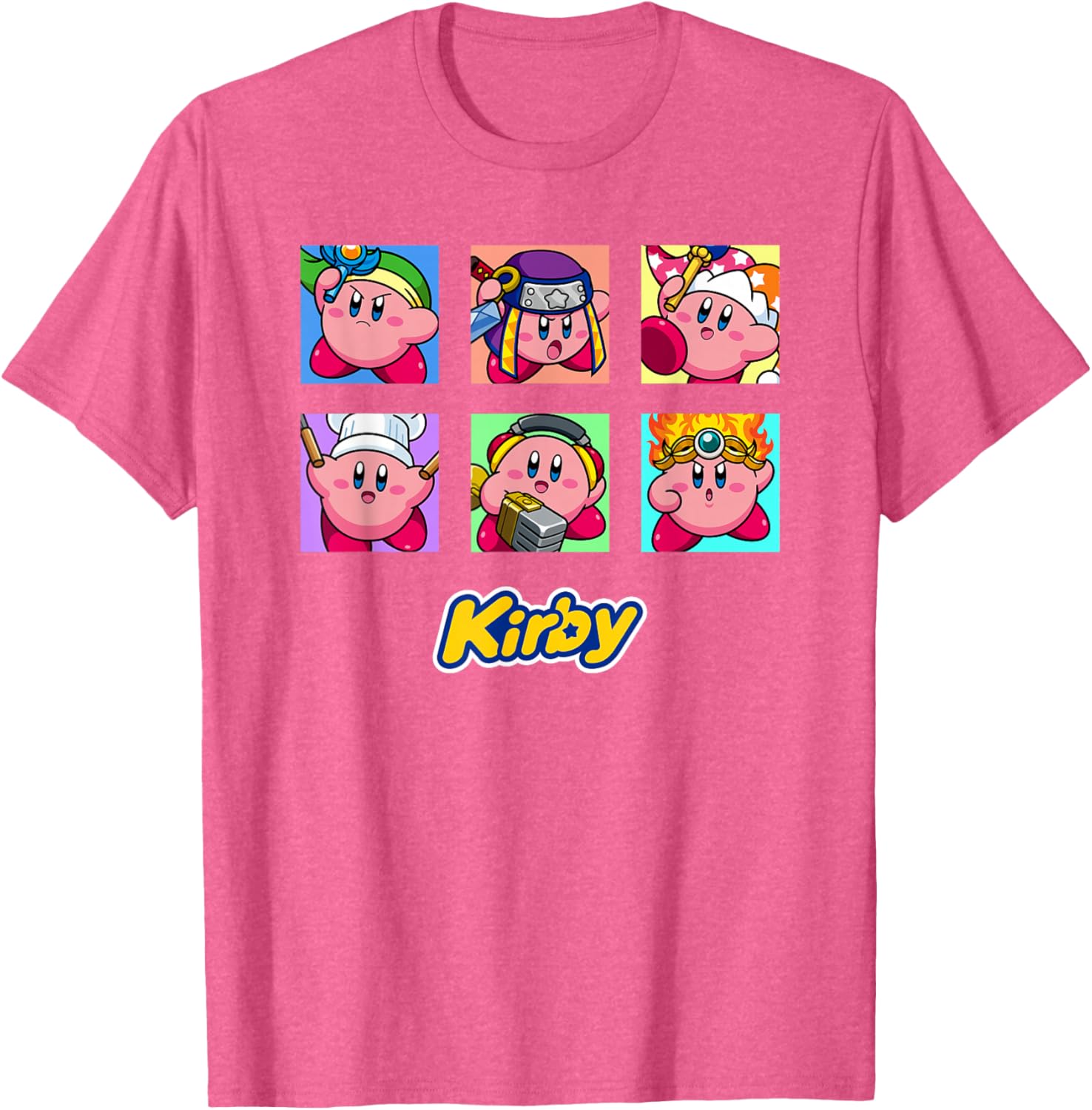 Kirby Selected Abilities Collage Pop Art Full Color T-Shirt for Fans - 13