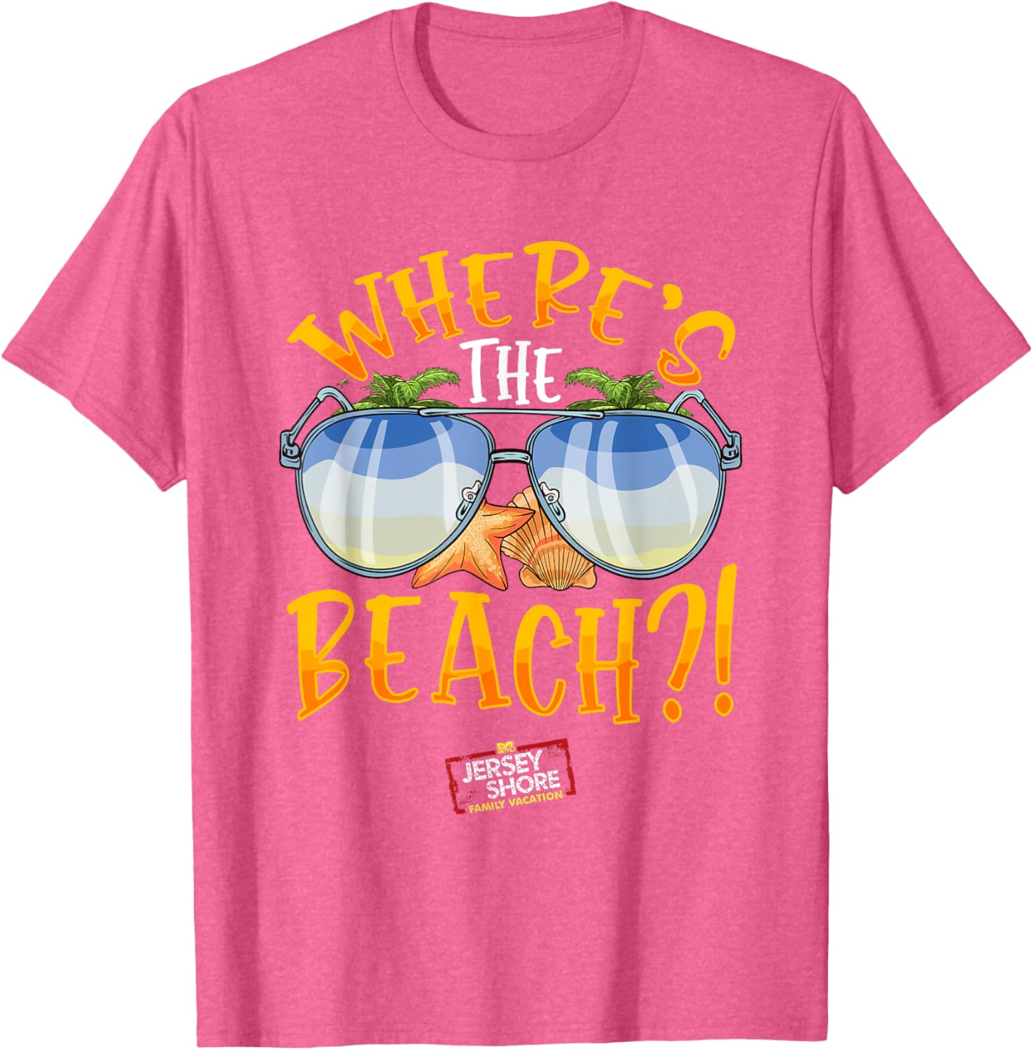 Mademark Jersey Shore Family Vacation Where's The Beach T-Shirt - 7