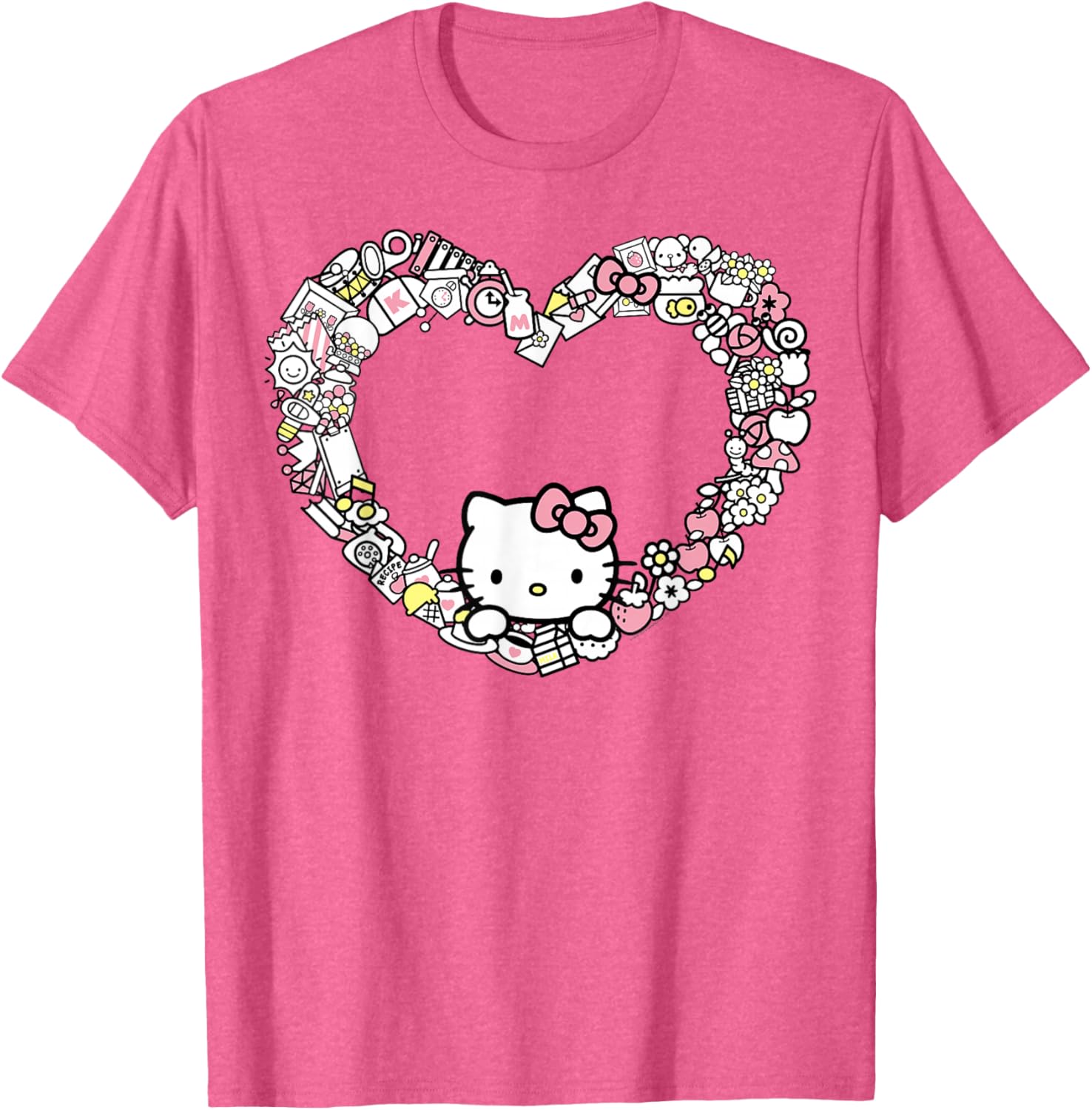 Adorable Hello Kitty Heart Favorite Things T-Shirt for Fans and Collectors - 9