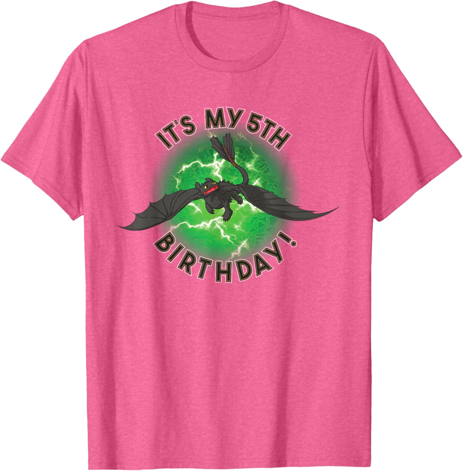 How to Train Your Dragon 3 5th Birthday T-Shirt for Kids Fun Gift - 6