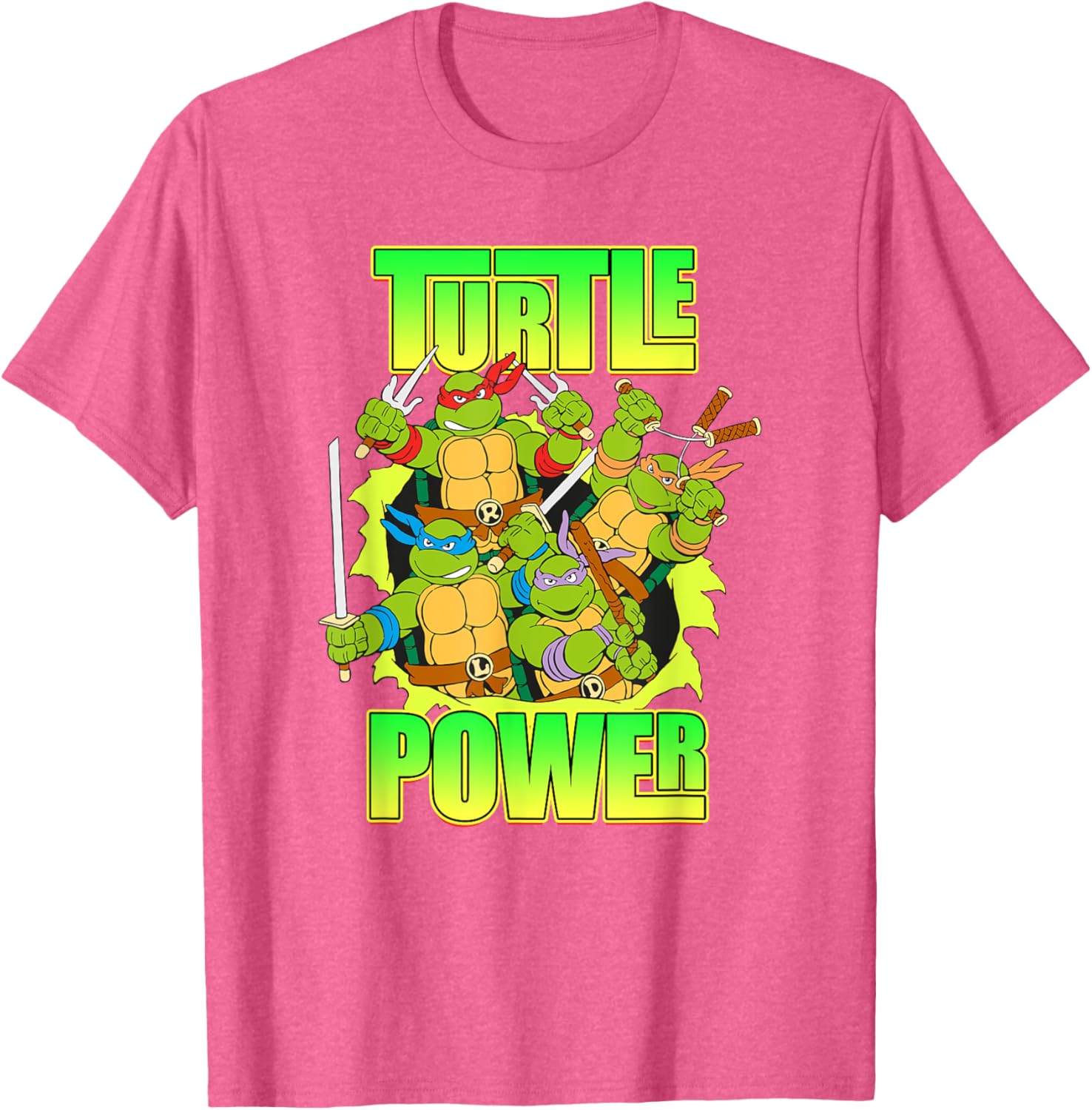 Mademark Teenage Mutant Ninja Turtles Retro Turtle Power T-Shirt - 8