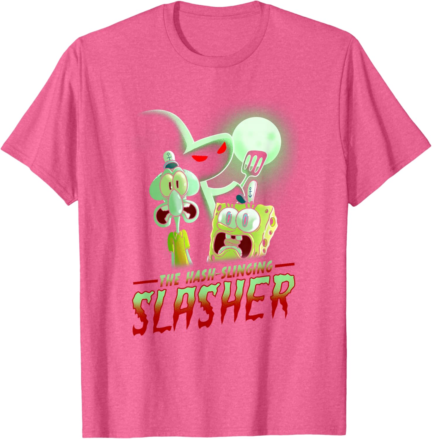 SpongeBob SquarePants Hash Slinging Slasher Spooky T-Shirt for Fans - 7