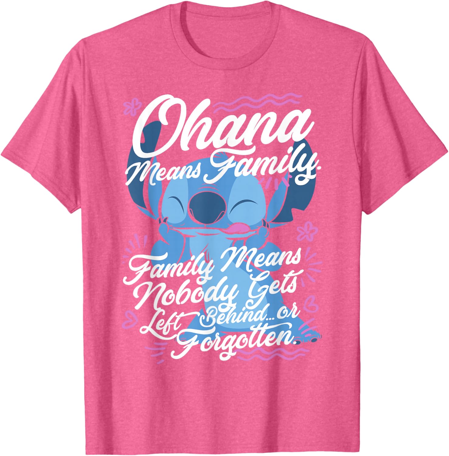 Lilo & Stitch Stitch Ohana Means Family T-Shirt for Disney Fans - 4