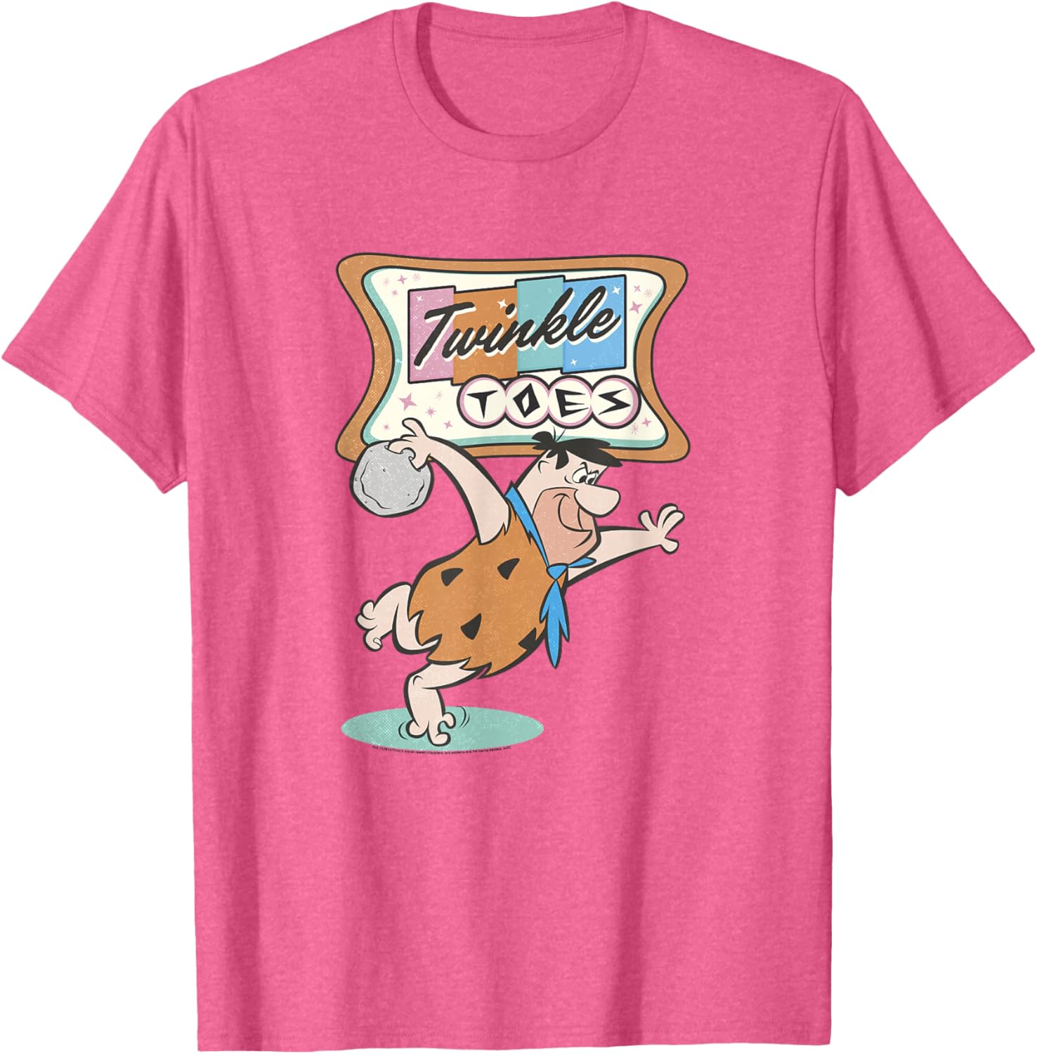 Flintstones Fred Flintstone Twinkle Toes Bowling Alley T-Shirt - 12