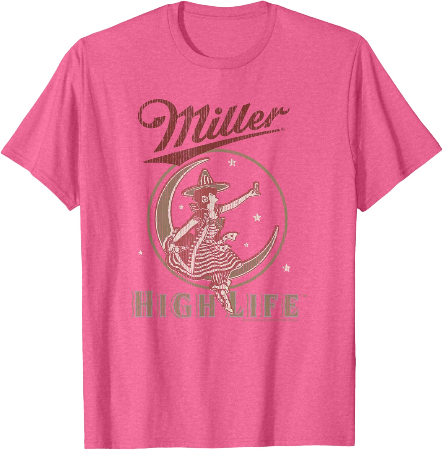 Coors Miller High Life Vintage Moon Logo T-Shirt for Classic Style - 2