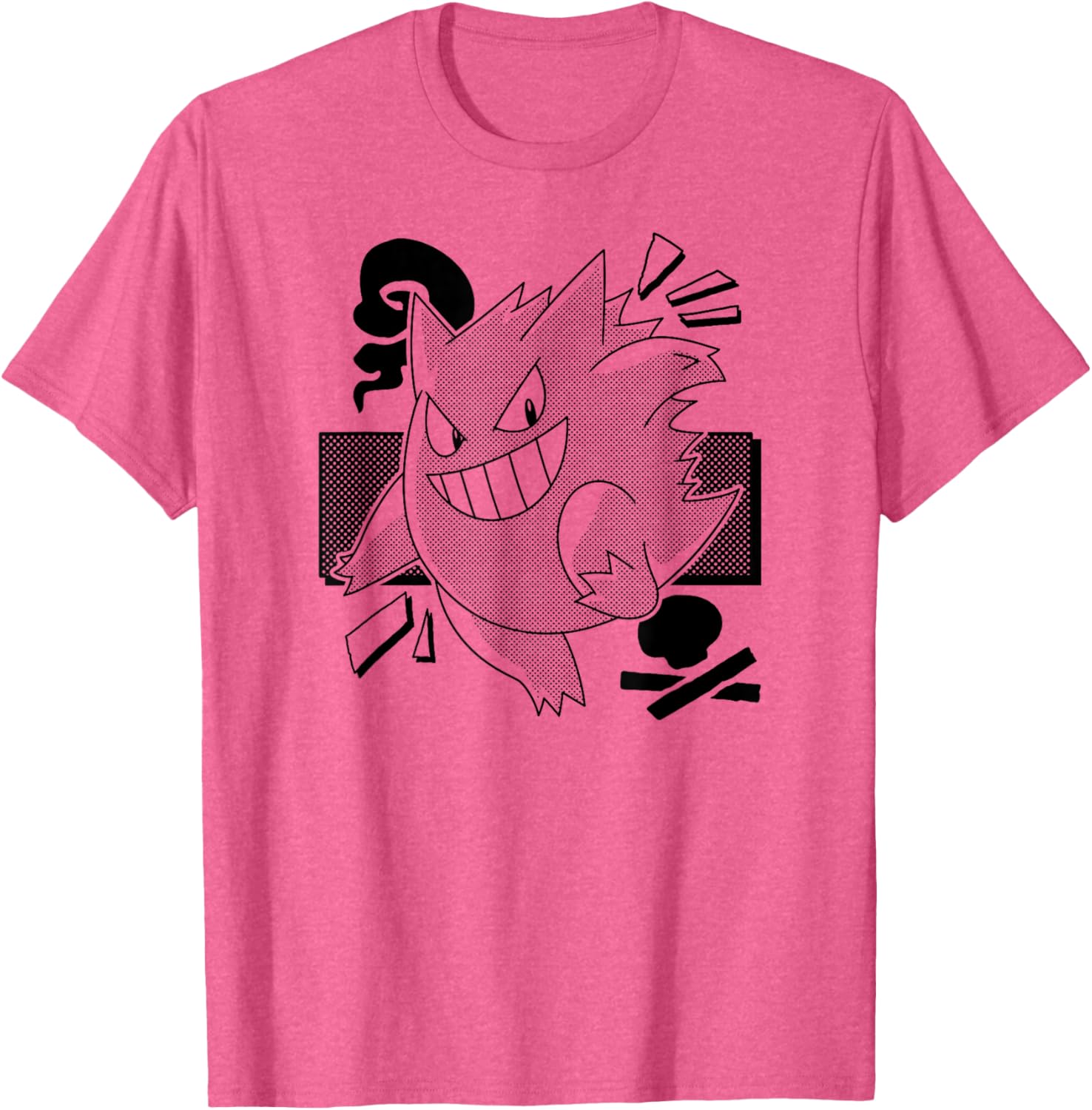 Cool Gengar Manga T-Shirt for Pokémon Fans - Stylish Apparel and Gifts - 3