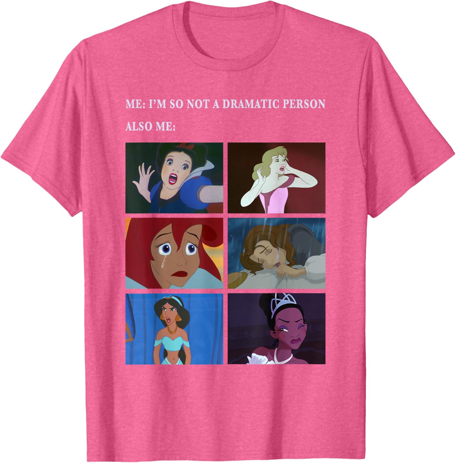 Disney Princess Not Dramatic Meme Panel T-Shirt for Fun Fashion Fans - 5