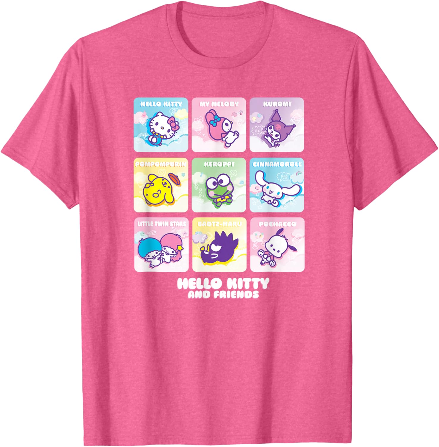 Hello Kitty and Friends Square Icons T-Shirt for Kids and Adults - 7