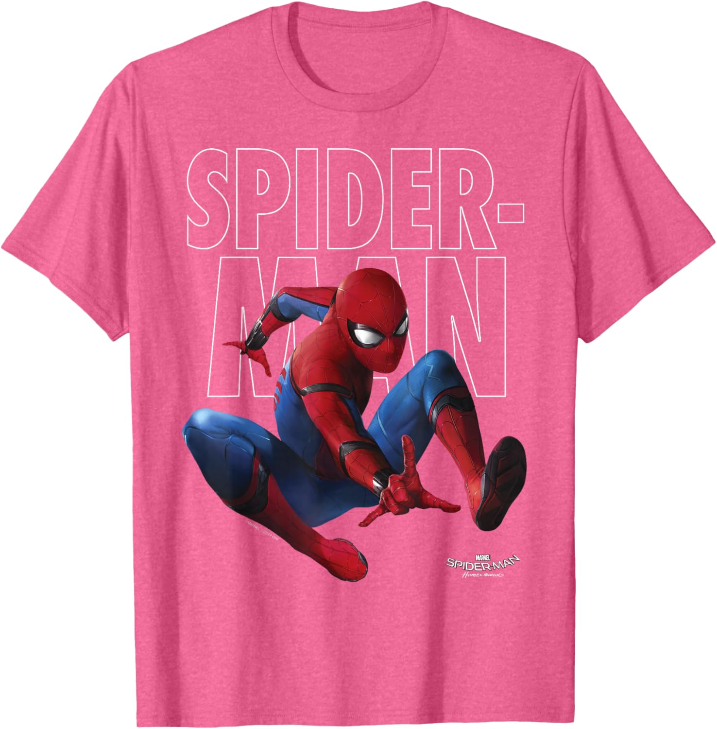 Marvel Spider-Man Homecoming Epic Jump Pose T-Shirt for Fans - 1