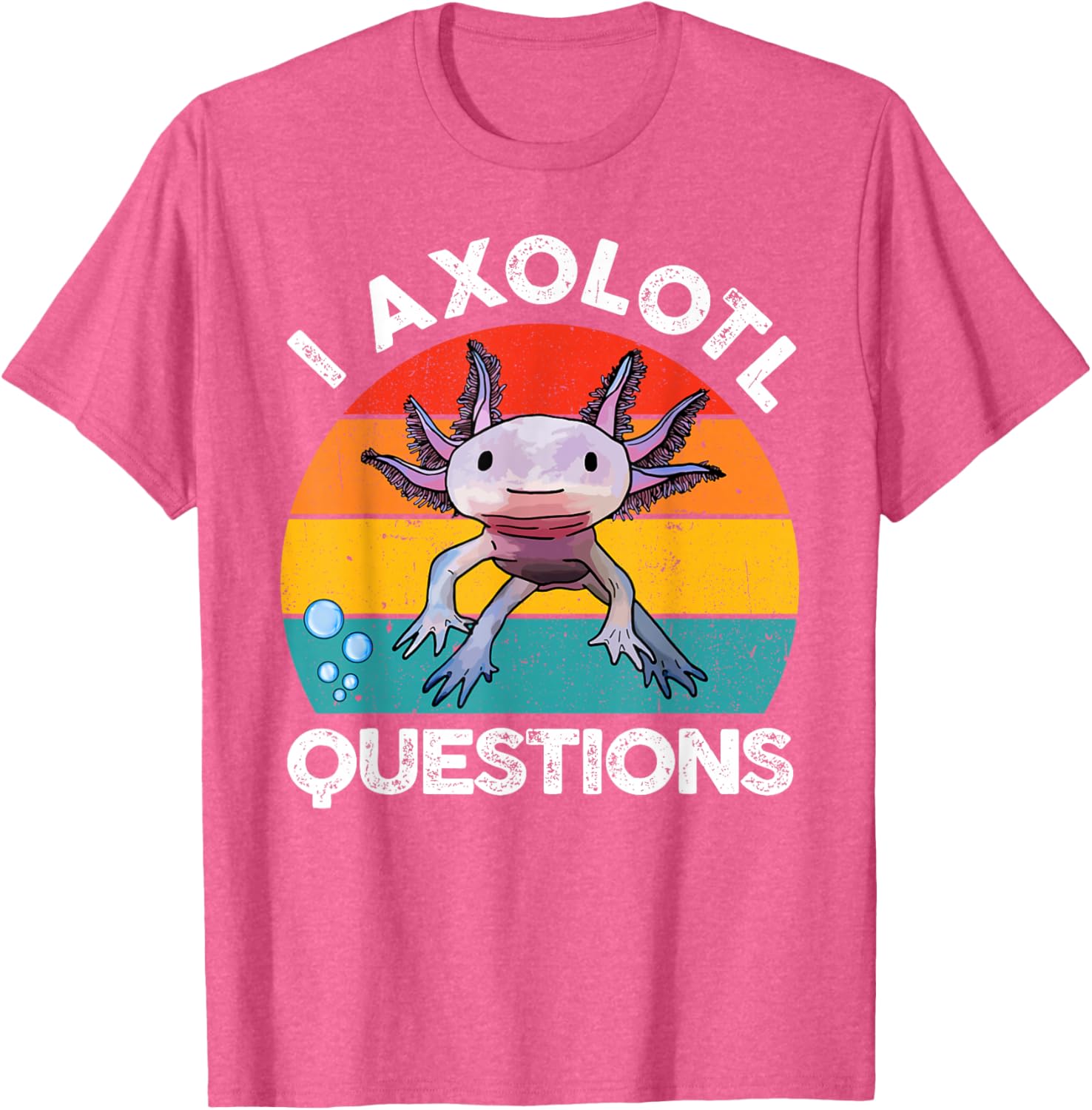 Cute Axolotl Questions Graphic Kids T-Shirt Fun and Stylish Gift for Kids - 9