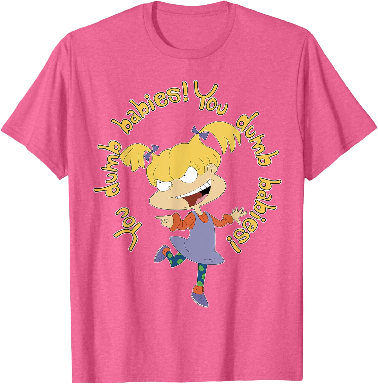 Mademark x Rugrats Angelica Pickles You Dumb Babies T-Shirt for Fans - 10