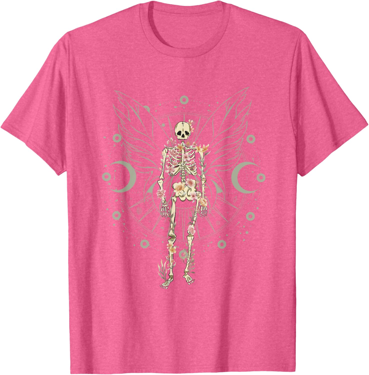 Fairy Grunge Butterfly Skeleton Gothic T-Shirt for Unique Aesthetic Style - 5
