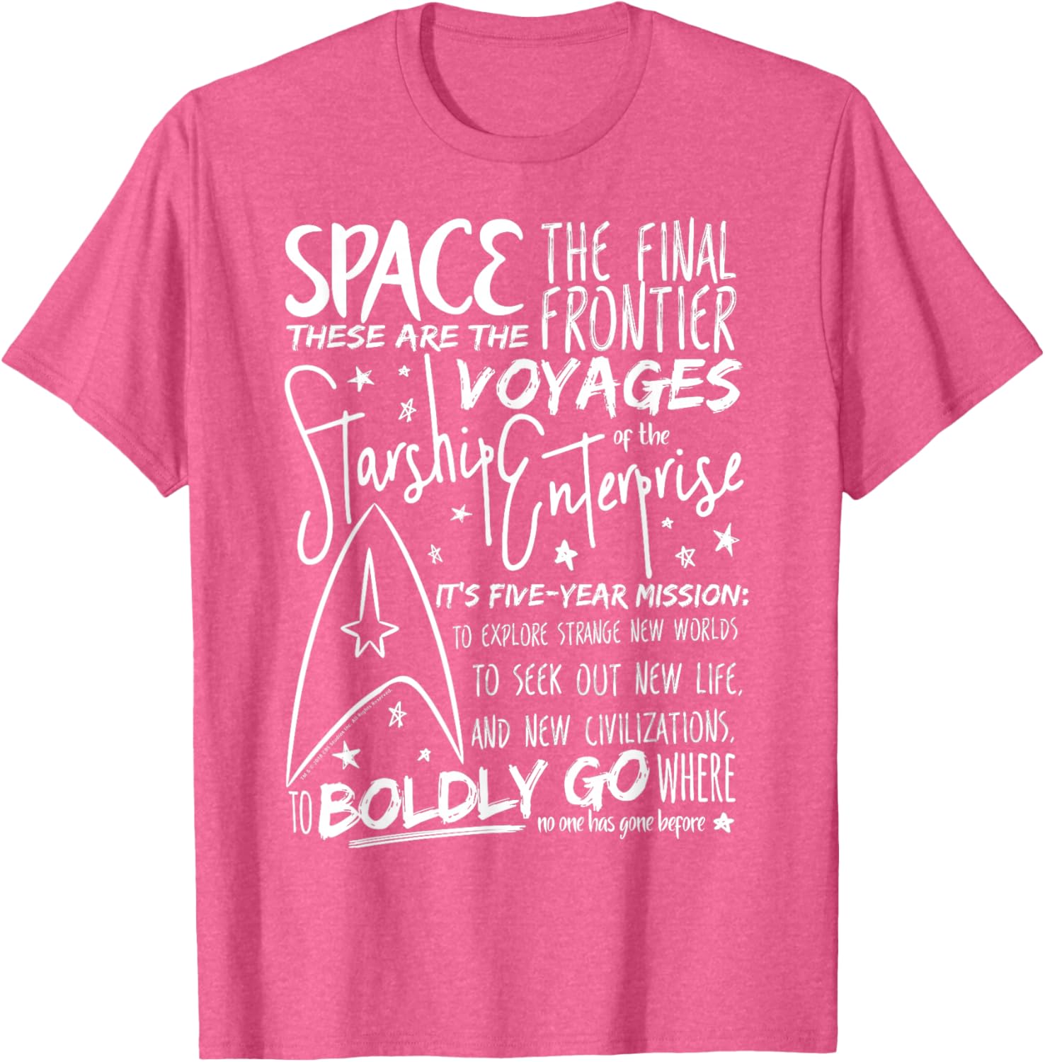 Star Trek Original Series Handwritten Speech Graphic Tee for Fans - 2