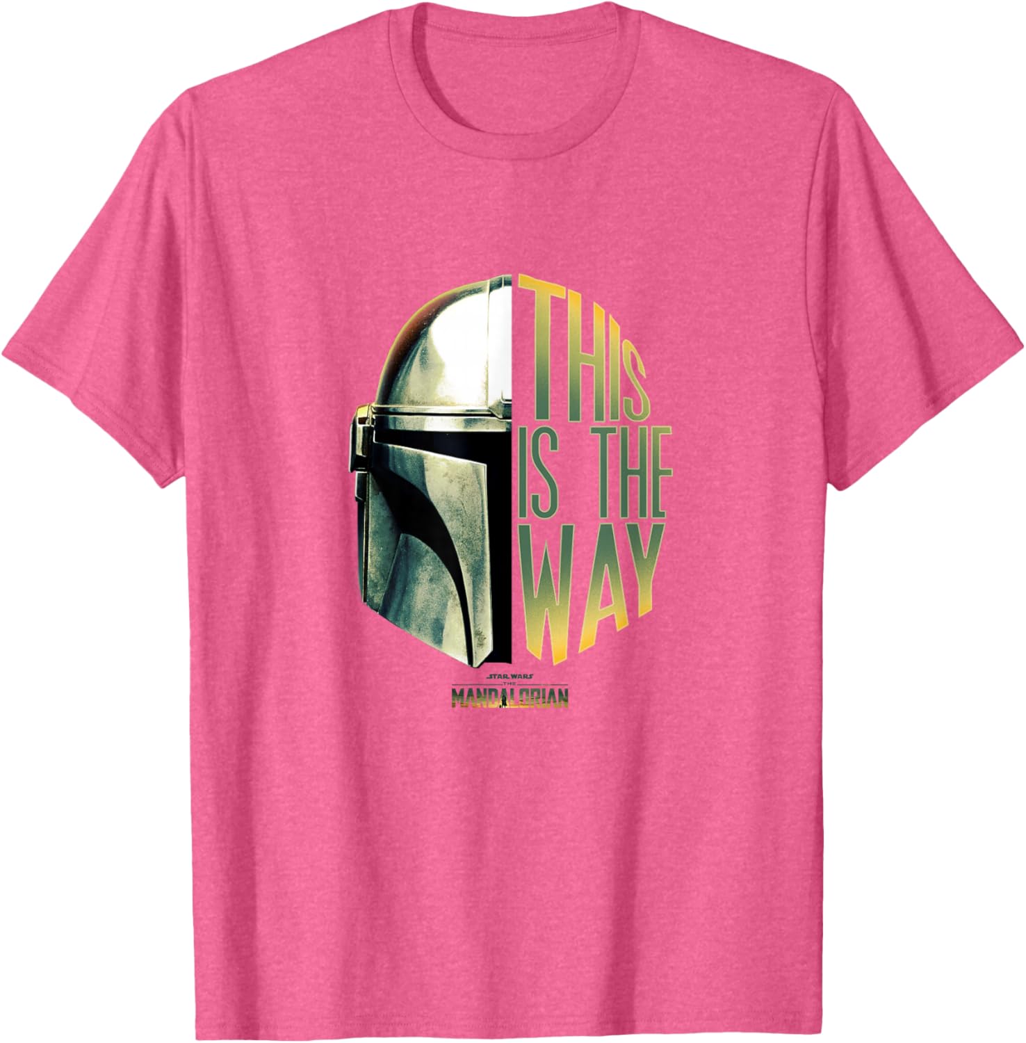 Star Wars The Mandalorian This Is The Way Helmet Logo T-Shirt for Fans - 1