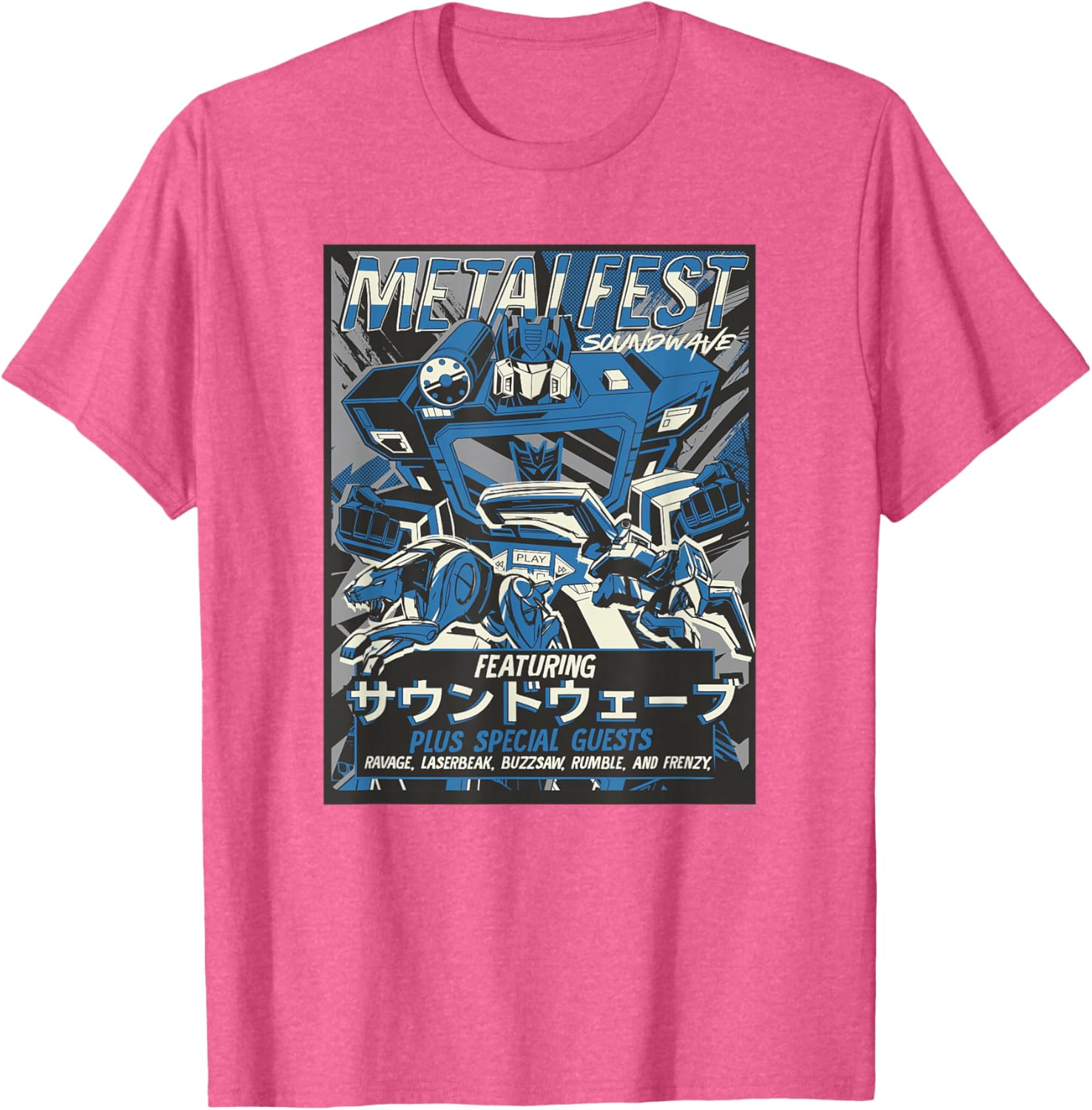 Transformers Soundwave Comic Style Poster T-Shirt for Fans and Collectors - 2