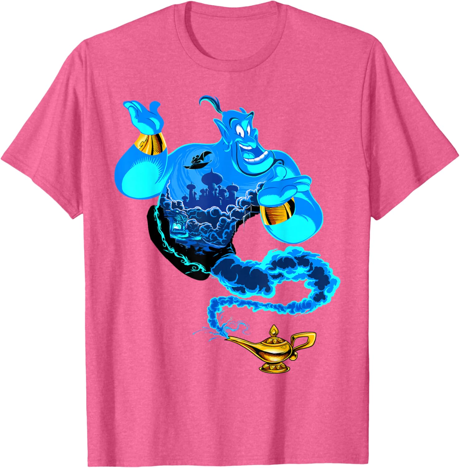 Disney Aladdin Genie Portrait T-Shirt Fun Agrabah Style for Fans - 1