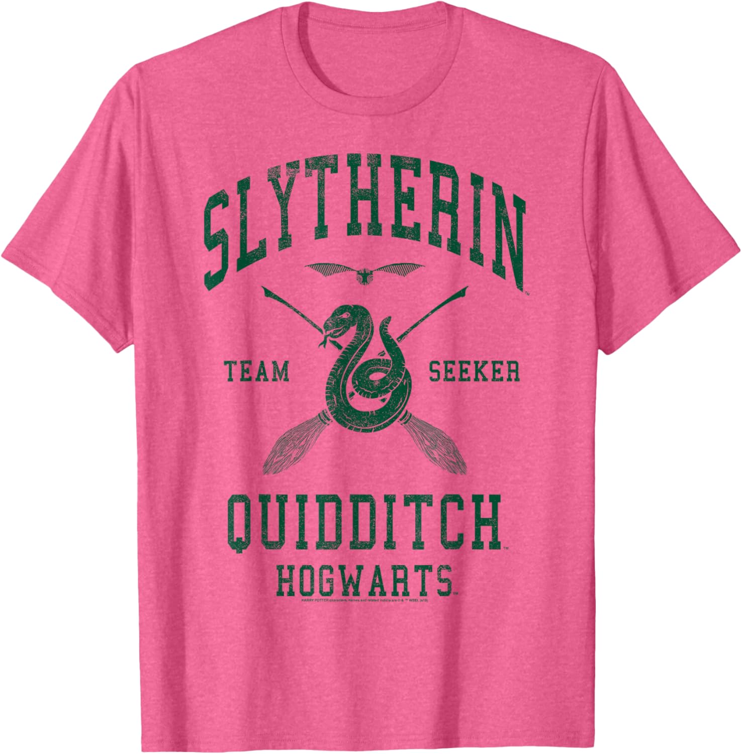 Slytherin Quidditch Team Seeker T-Shirt for Harry Potter Fans - 1