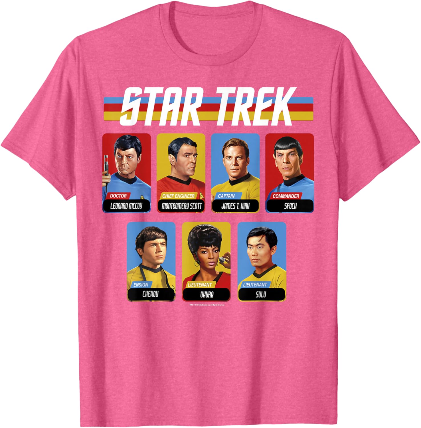 Star Trek Original Series Crew Retro Portraits T-Shirt for Fans - 6
