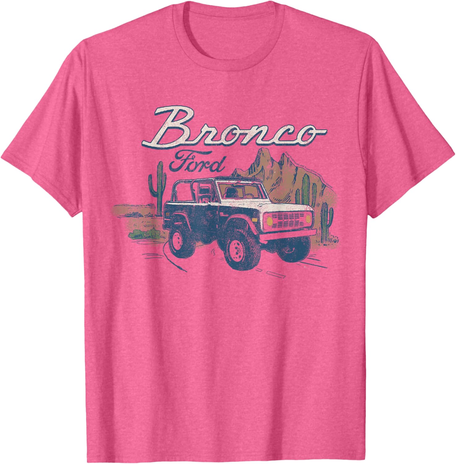Ford Bronco SUV Outdoor Desert Landscape T-Shirt for Adventure Lovers - 1