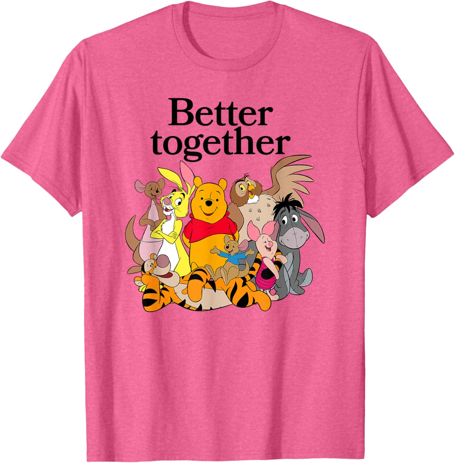 Winnie the Pooh Better Together Friends Group Shot T-Shirt for Fans - 3