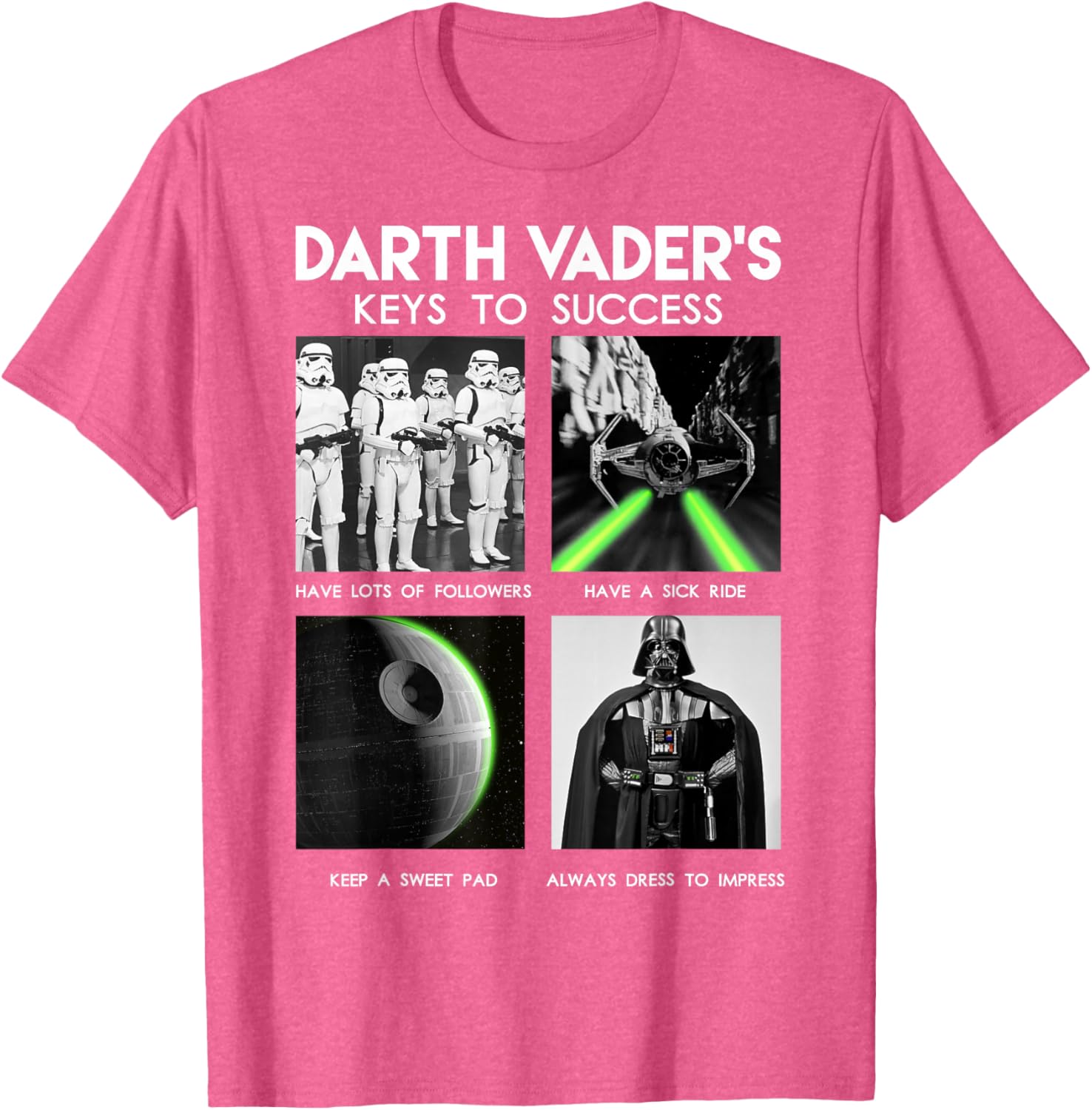 Darth Vader Keys to Success Graphic T-Shirt for Star Wars Fans - 1