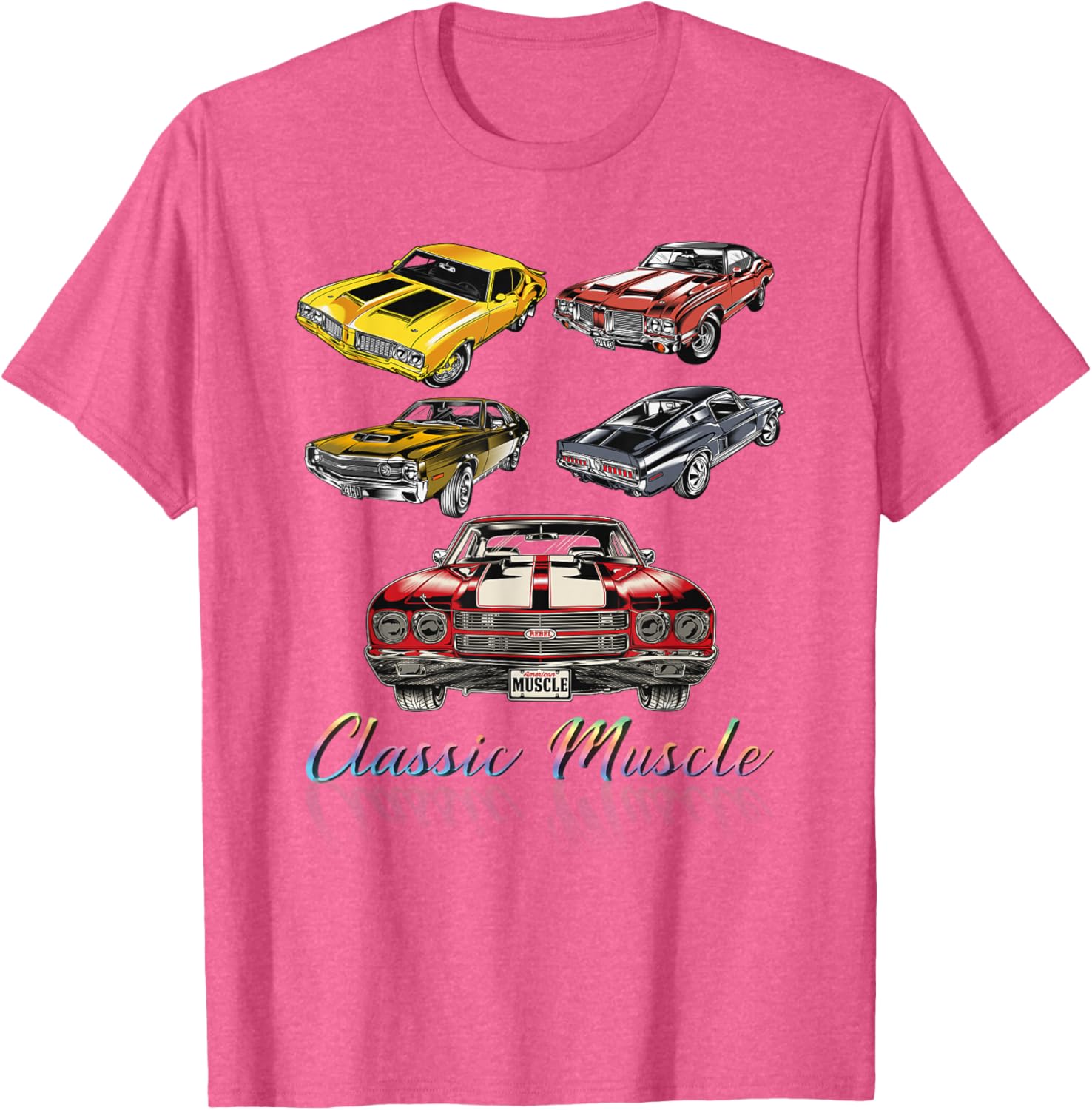 American Muscle Cars Classic Novelty T-Shirt for Car Enthusiasts - 17