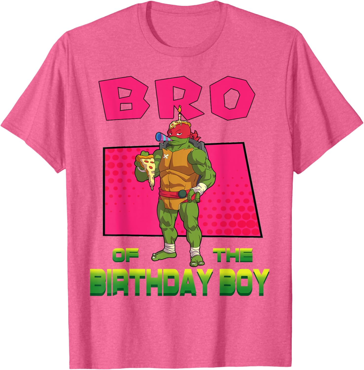 Mademark Teenage Mutant Ninja Turtles Raphael Pizza Party T-Shirt for Kids - 26