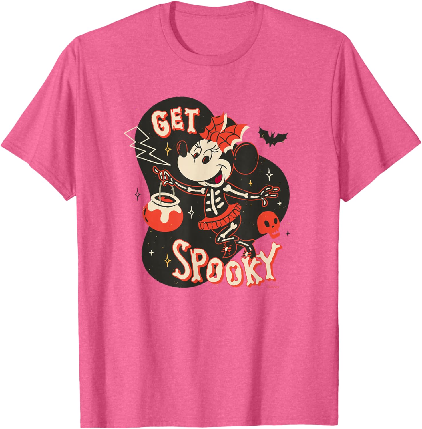 Disney Minnie Mouse Skeleton T-Shirt for Spooky Halloween Fun - 16