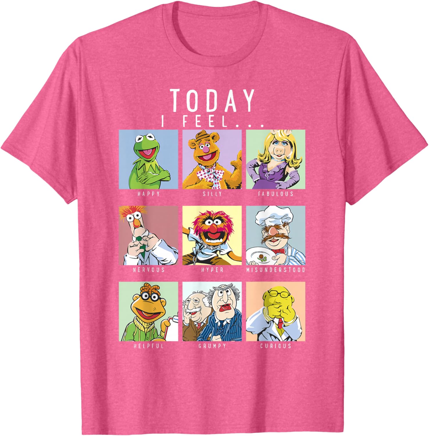 Disney The Muppets Today I Feel Portraits T-Shirt for Fun & Fashion - 2