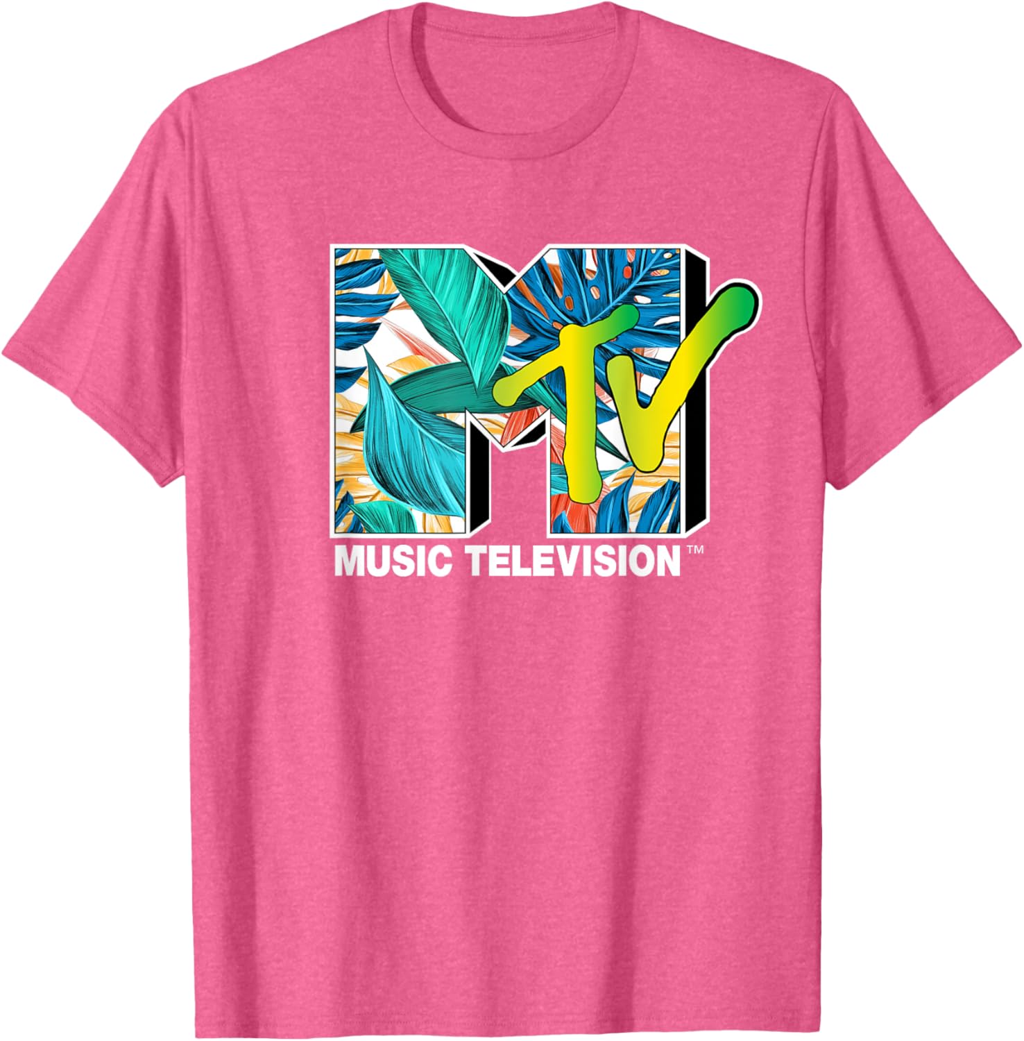 Mademark x MTV Tropical Plants T-Shirt for Stylish Comfort and Vibe - 11