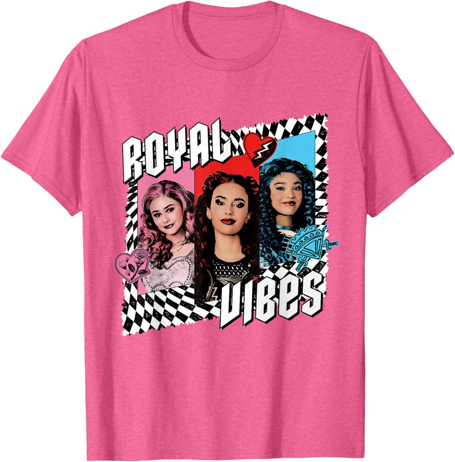 Disney Descendants 4 Trio Royal Vibes T-Shirt for Kids and Teens - 8