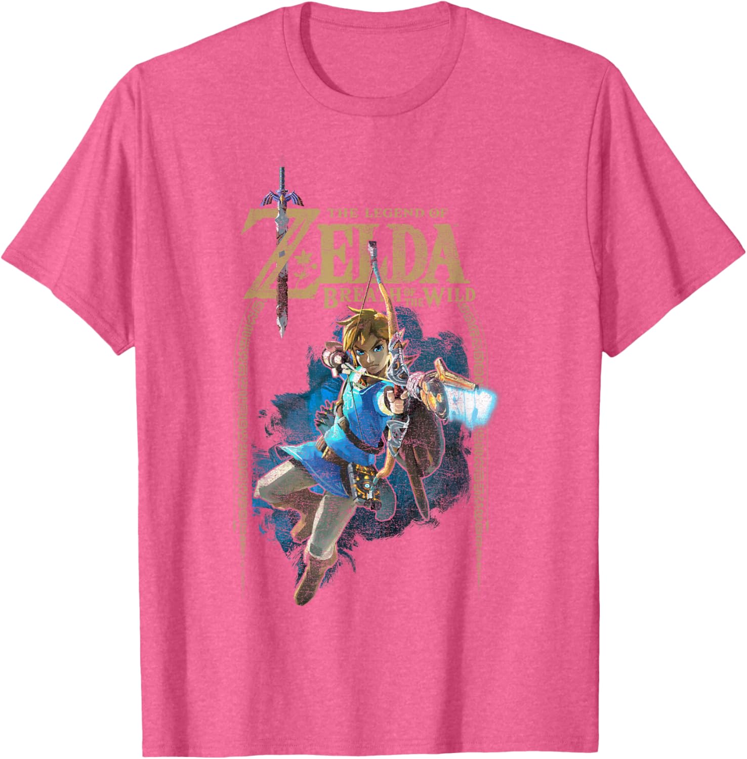 Zelda Breath of the Wild Link Arch Shot Graphic T-Shirt for Gamers - 7
