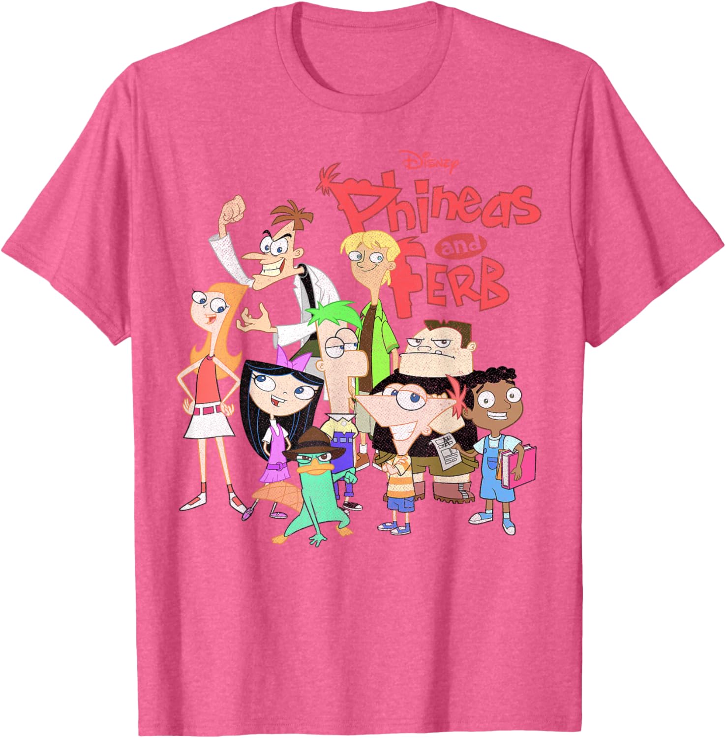 Phineas And Ferb Group Logo T-Shirt for Fun Disney Fans - 5